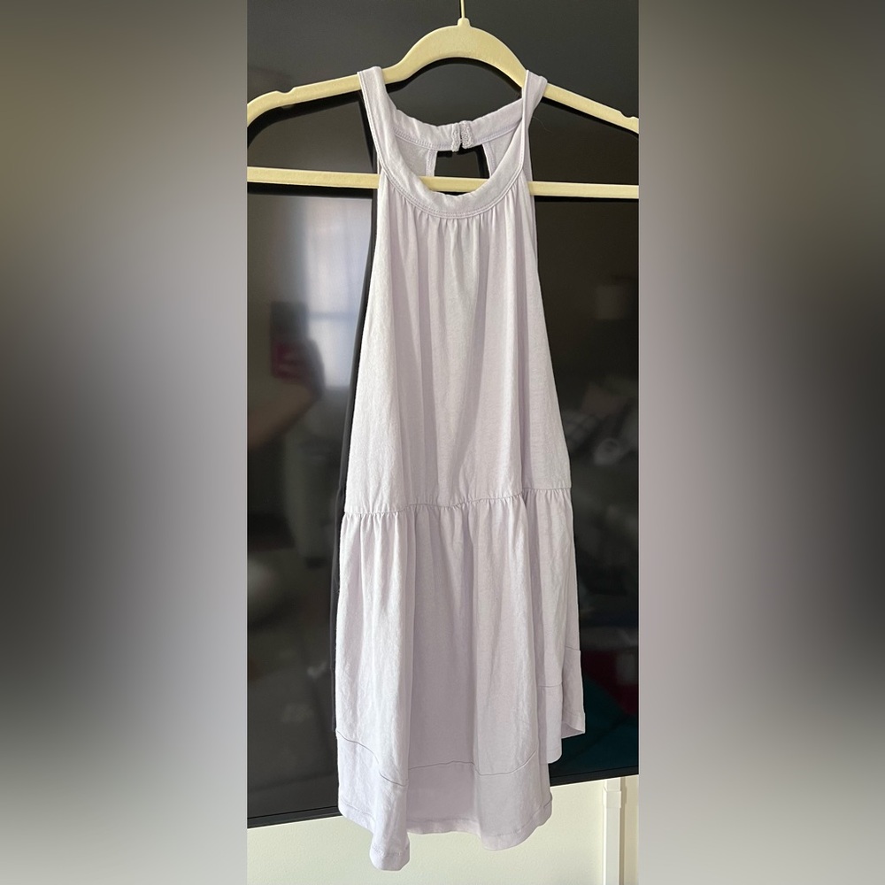 American Eagle lilac halter babydoll top size M